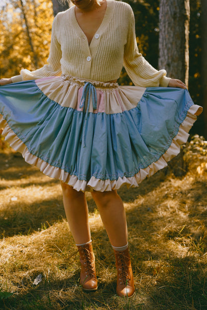 Flowy Ice Cream Skirt  (S-L)