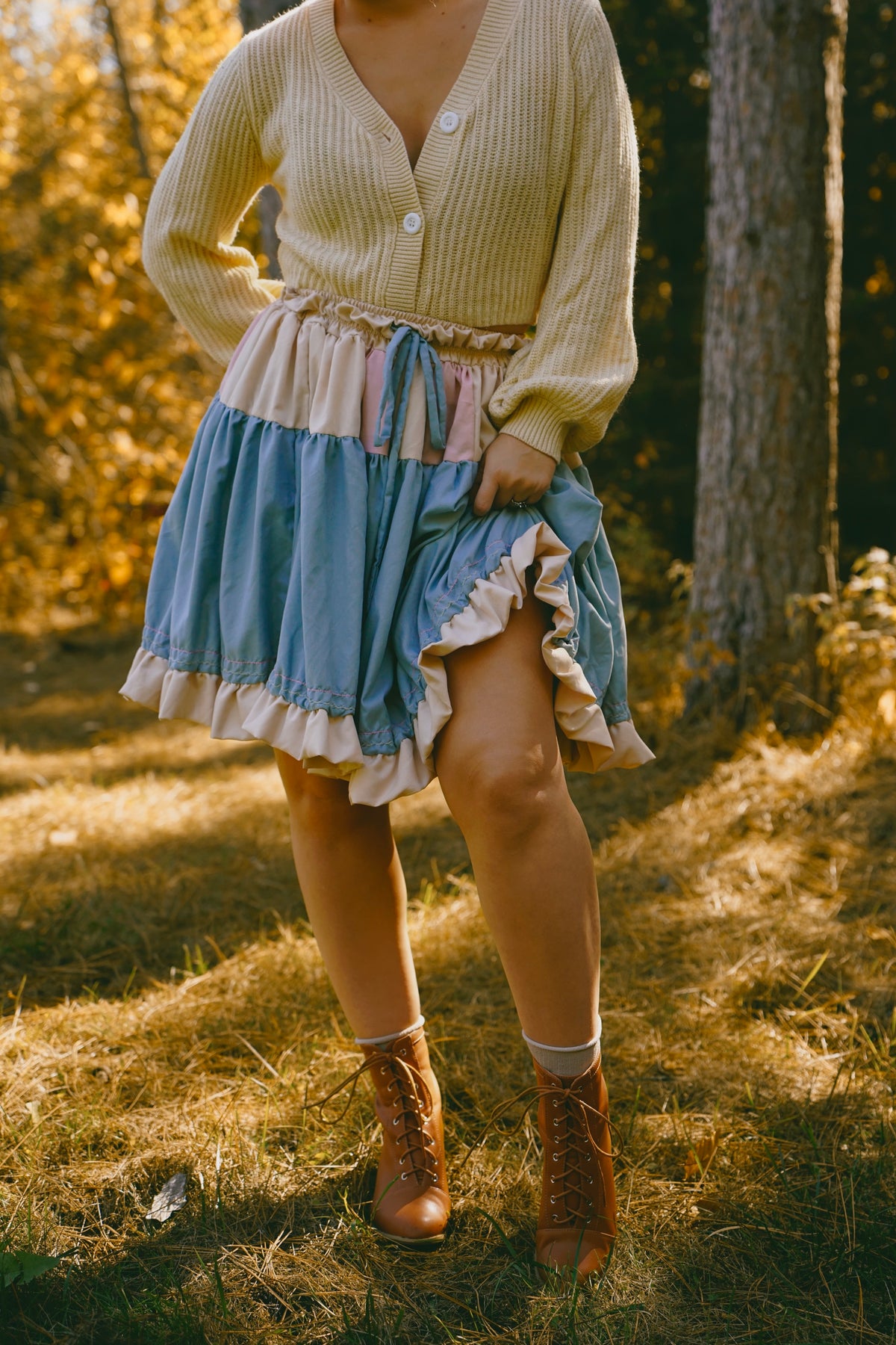 Flowy Ice Cream Skirt  (S-L)