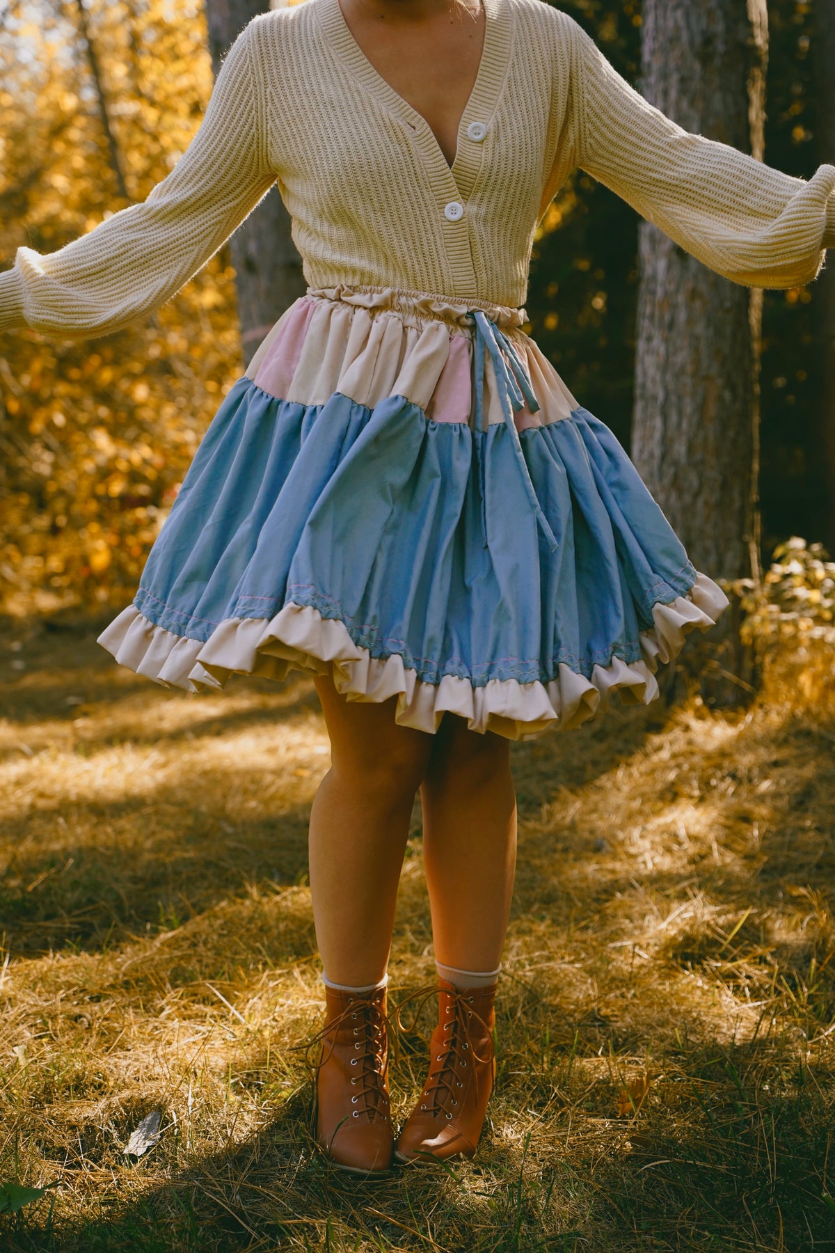 Flowy Ice Cream Skirt  (S-L)