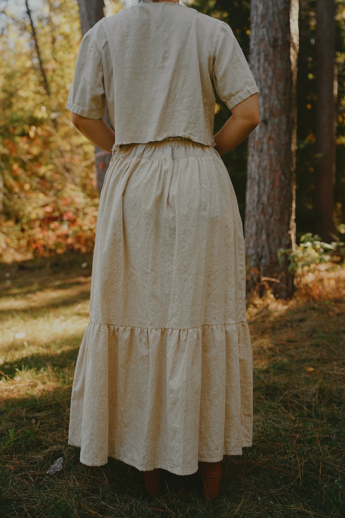 The Faded Flowers Skirt (S-XL)