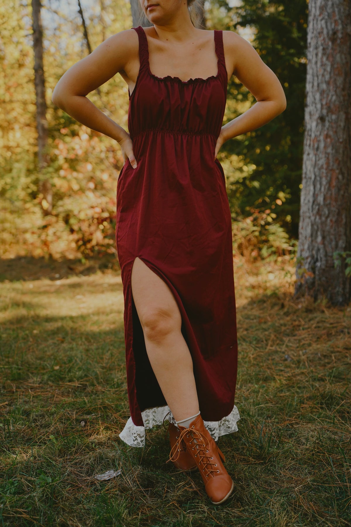 Slim Slit Dress (S-L)