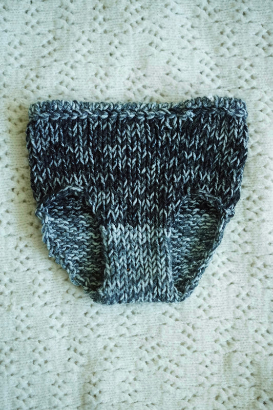 Little Wolf Knit Baby Diaper Cover