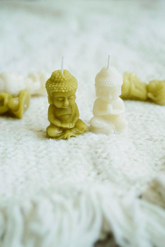 Beeswax Buddha Candle