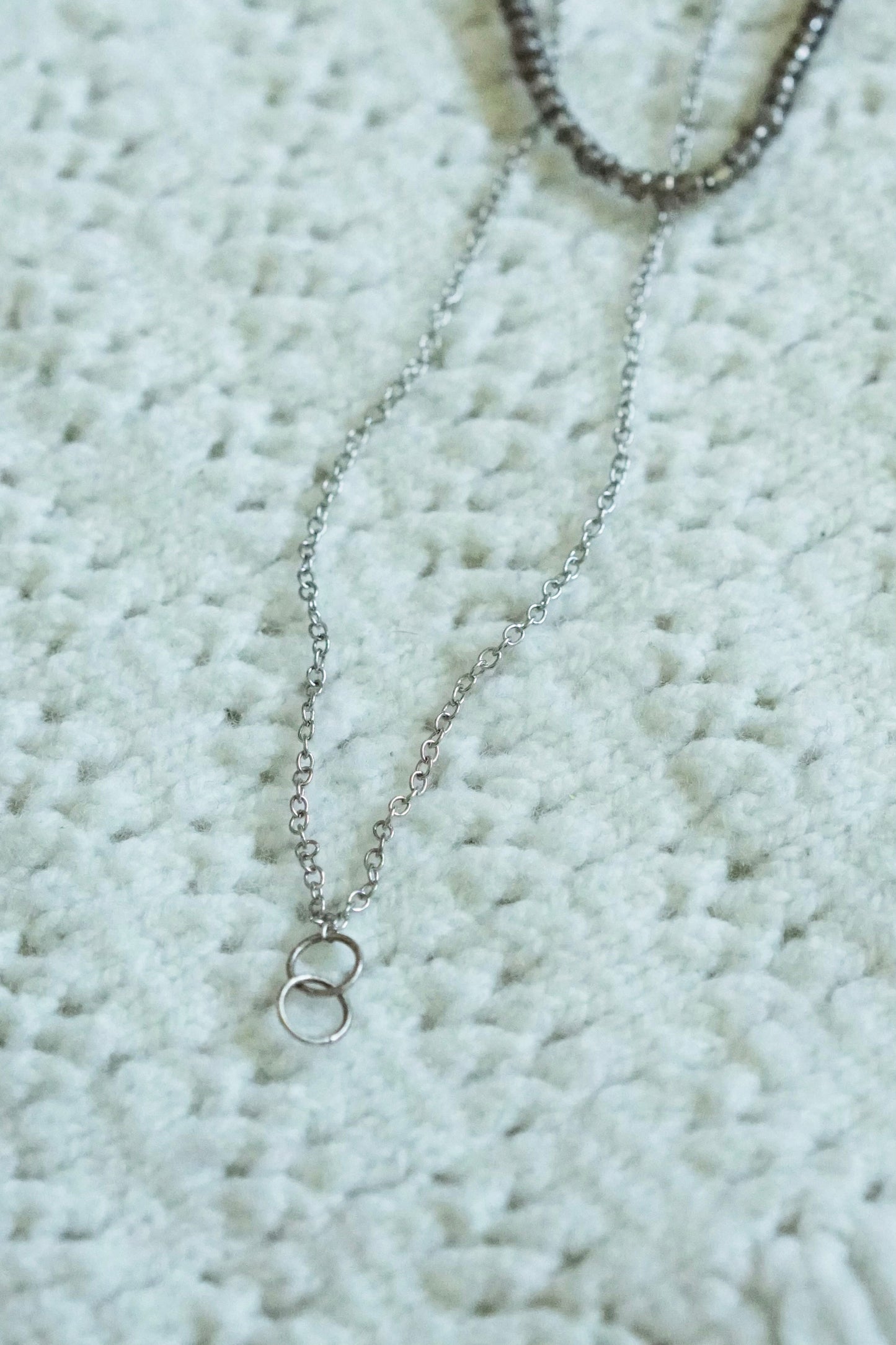 Double Chain Sliver Necklace