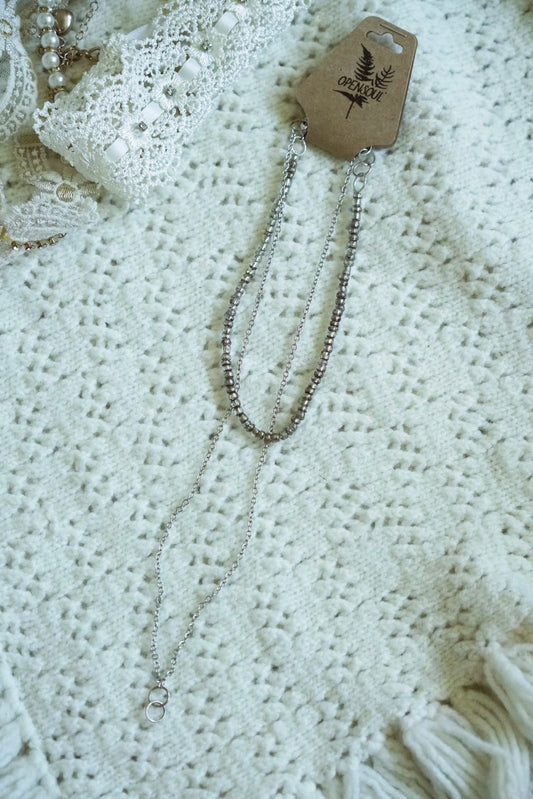 Double Chain Sliver Necklace