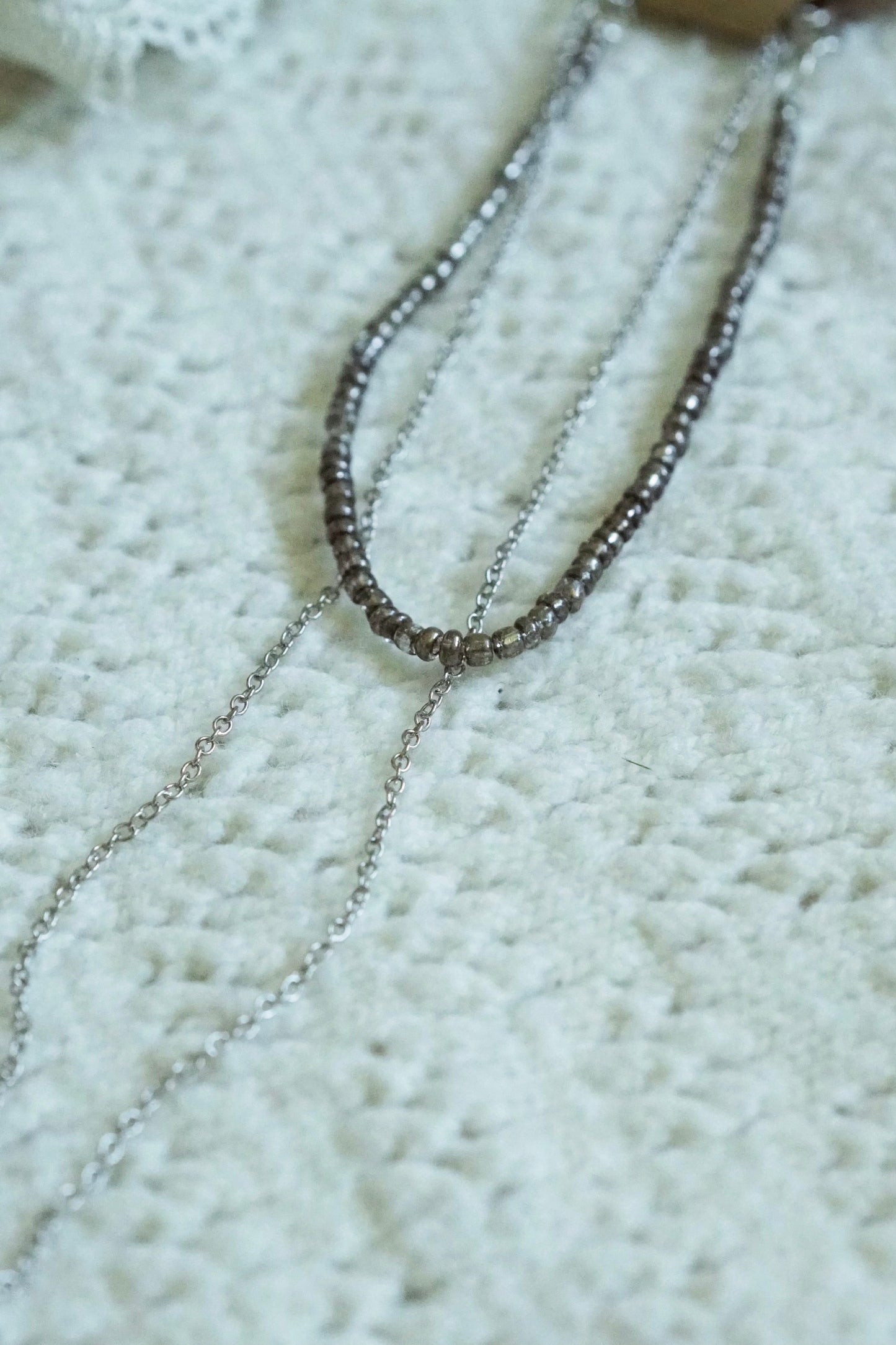 Double Chain Sliver Necklace