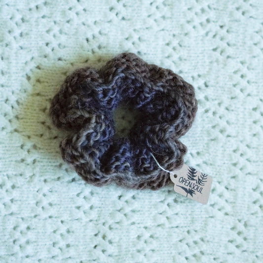 Raisin Knit Scrunchie
