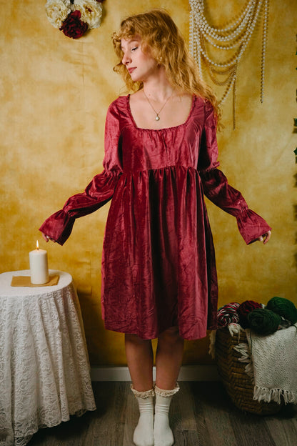Red Velvet Dress (M-L)