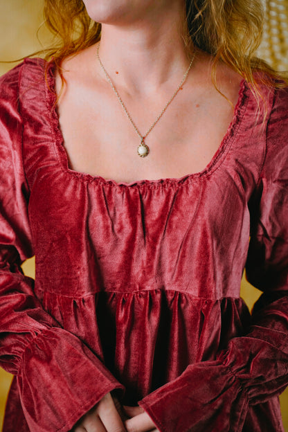 Red Velvet Dress (M-L)