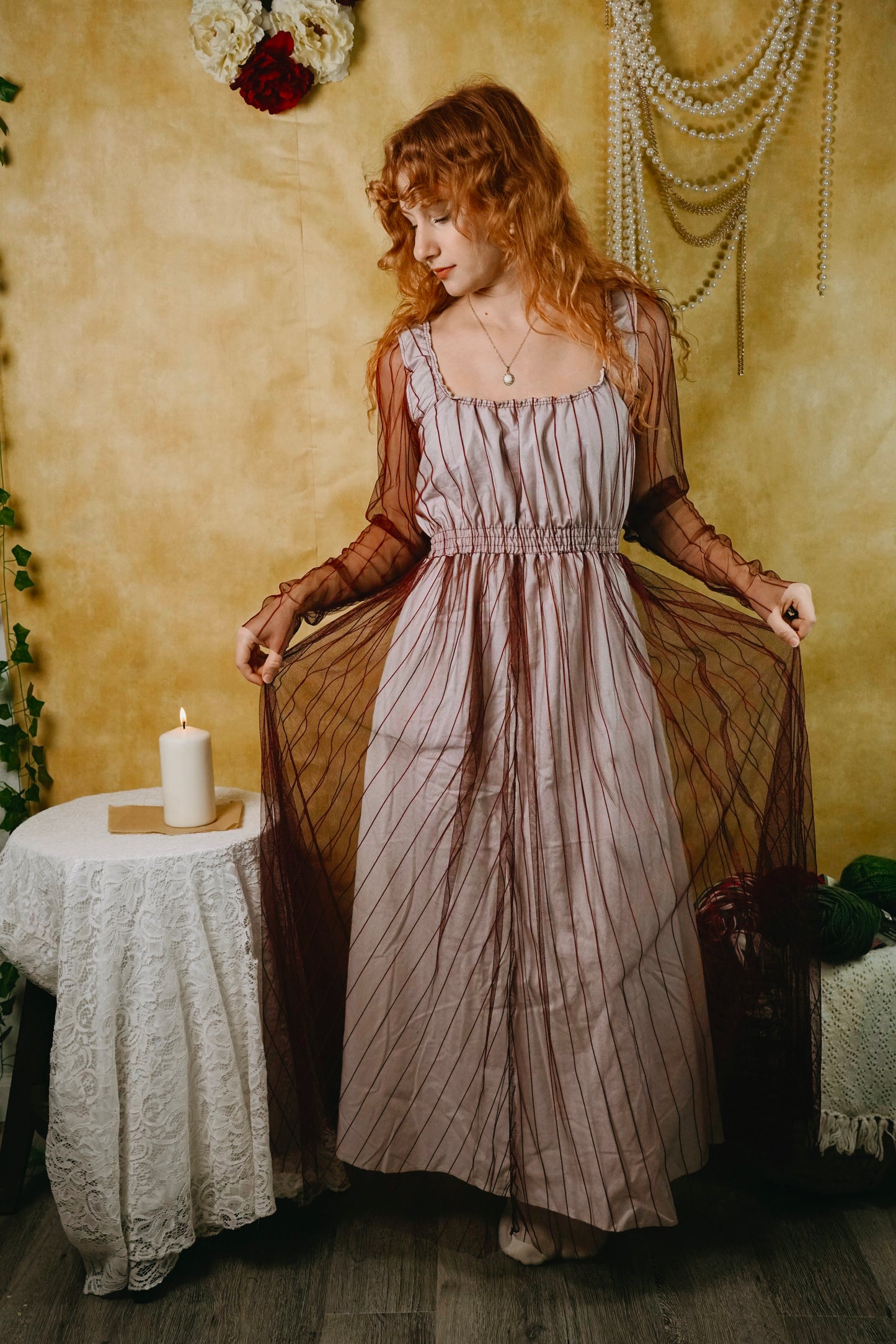 Candy Cane Net Dress (S-L)