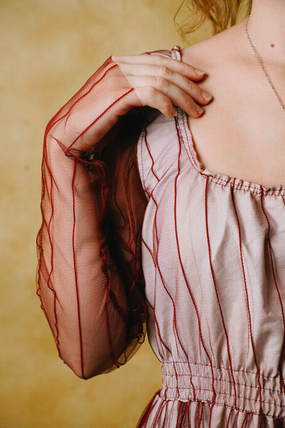 Candy Cane Net Dress (S-L)