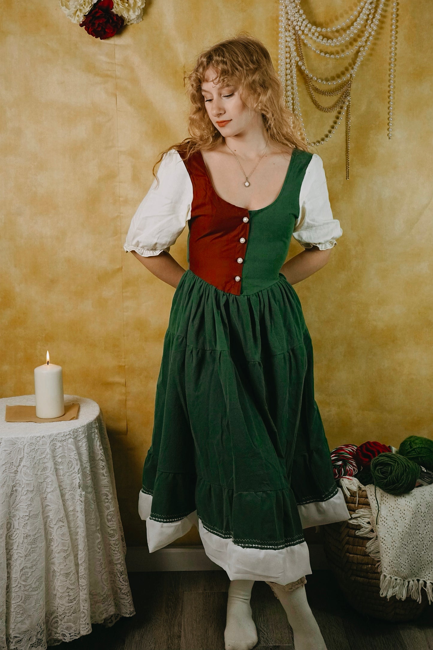 Christmas Button Up Dress (S)