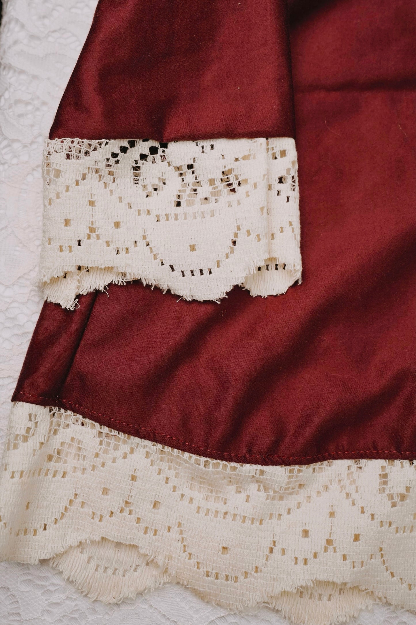 Laced Red Toddler Dress