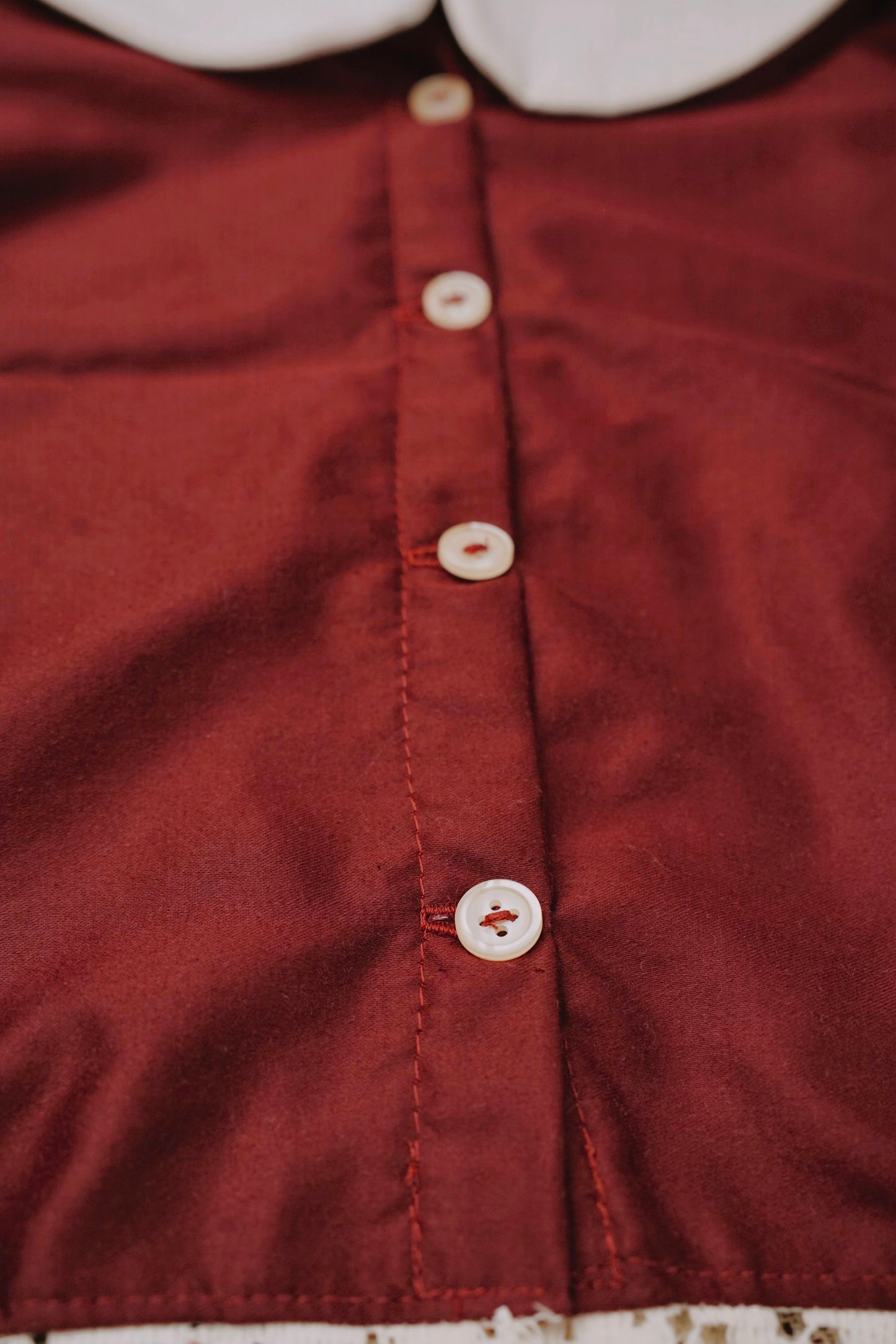 Laced Red Toddler Dress