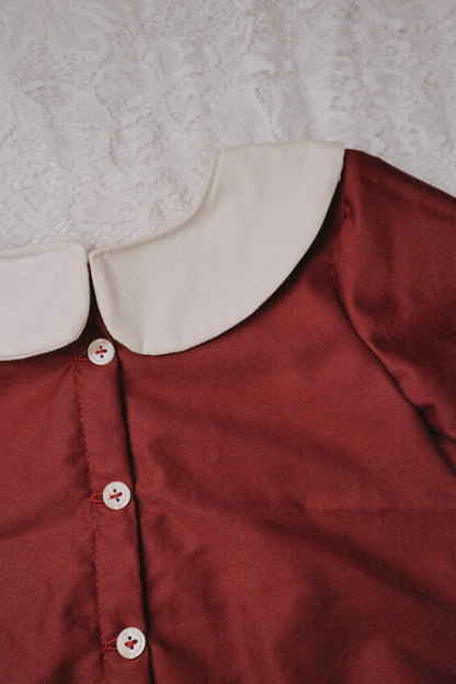 Laced Red Toddler Dress