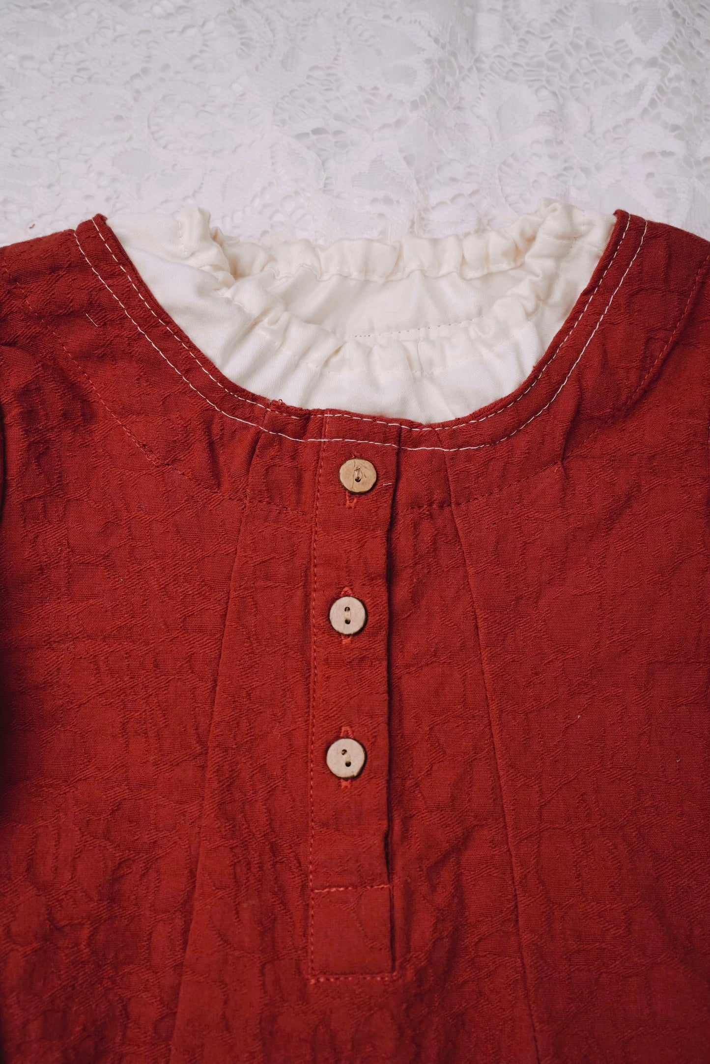 Shirr Collar Baby Dress