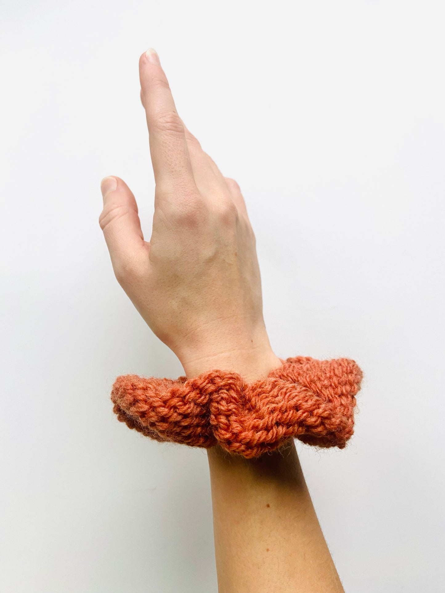 Chestnut Wool Scrunchie